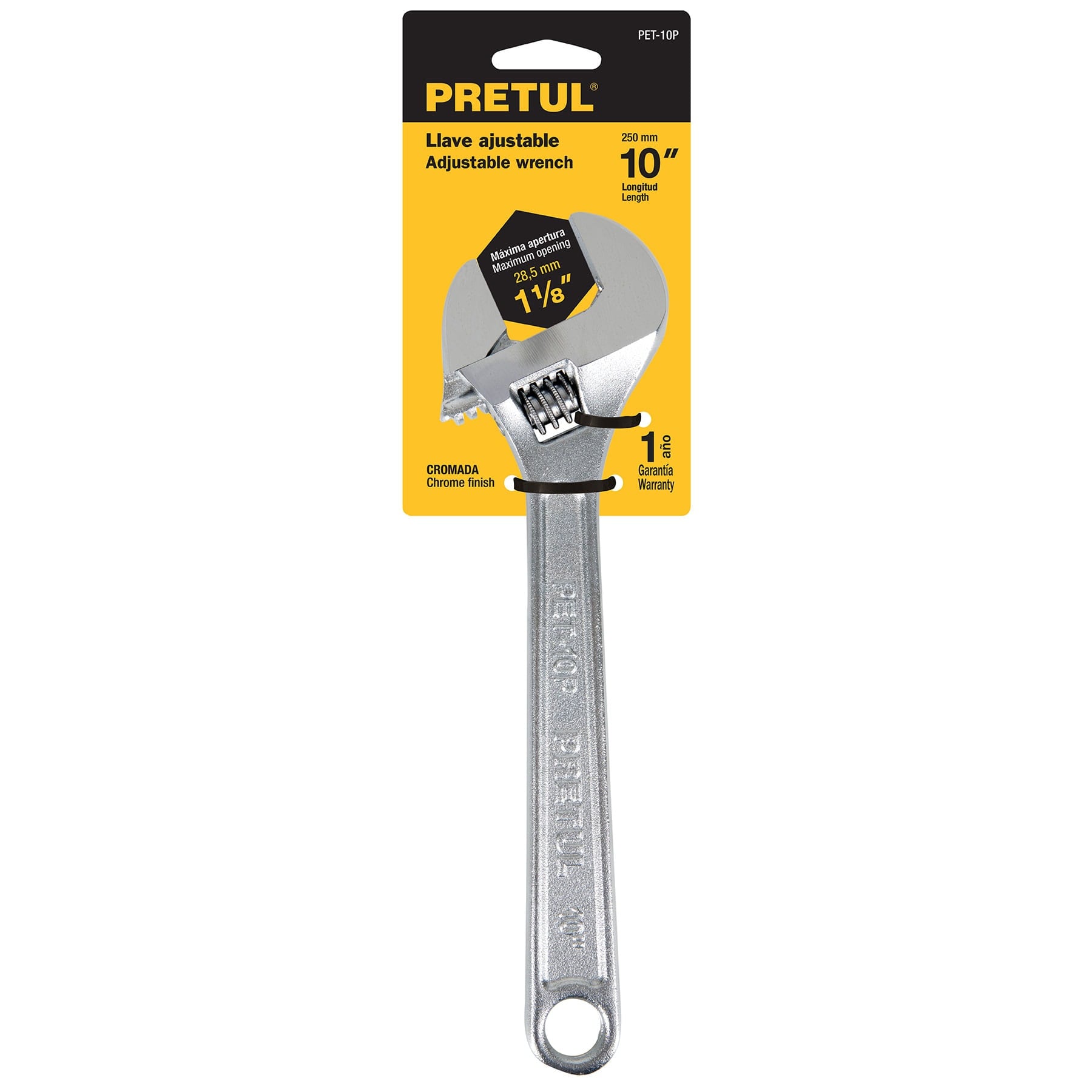 LLAVE AJUSTABLE CROMADA
