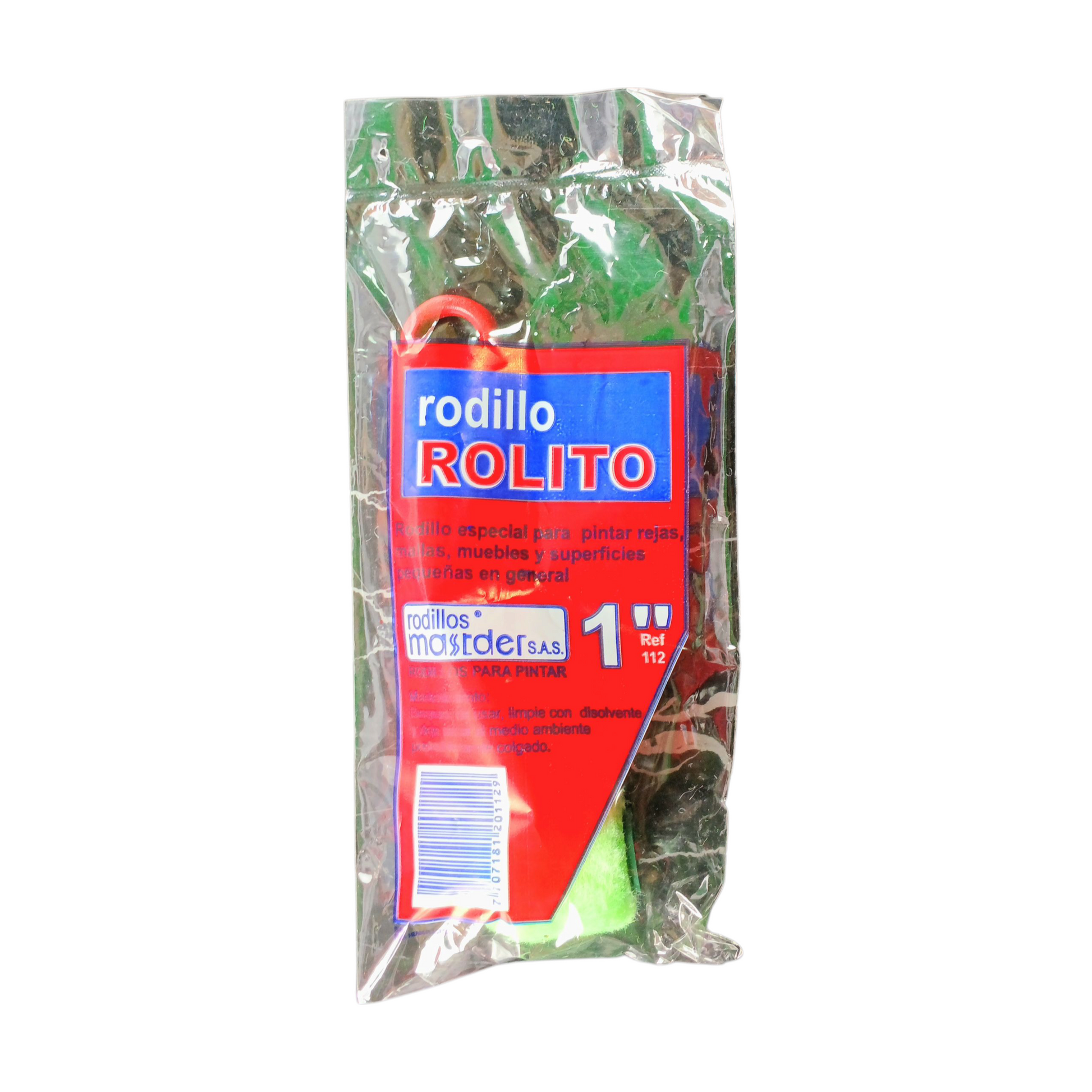 RODILLO FELPA ACRÍLICA VERDE