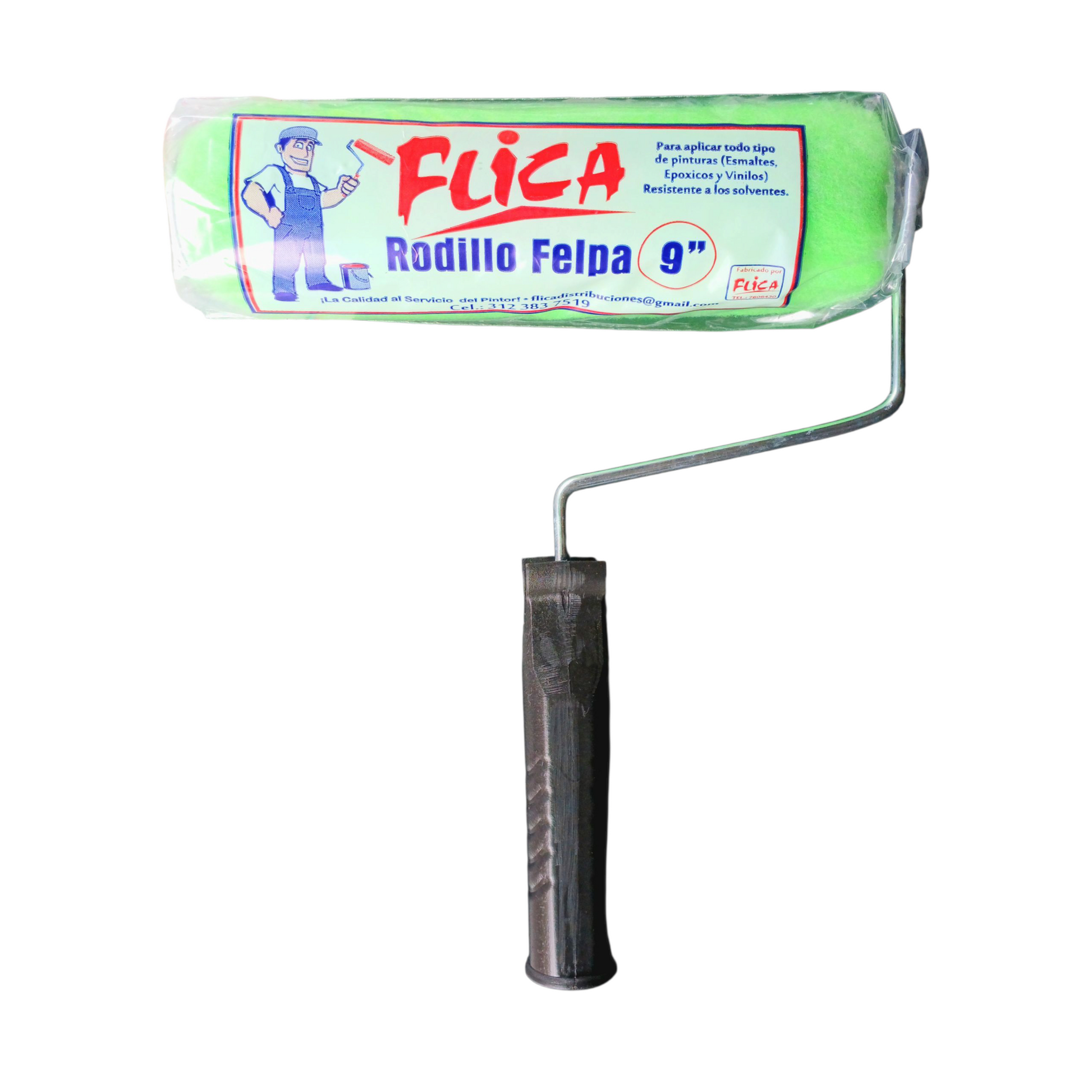 RODILLO FELPA VERDE